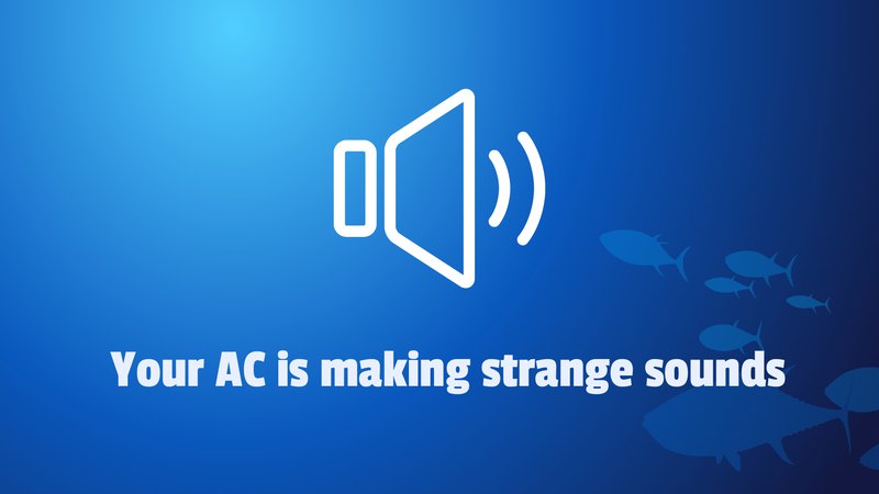 Your AC has become noisy.