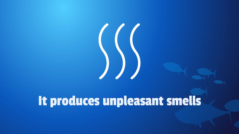 It produces unpleasant smells.