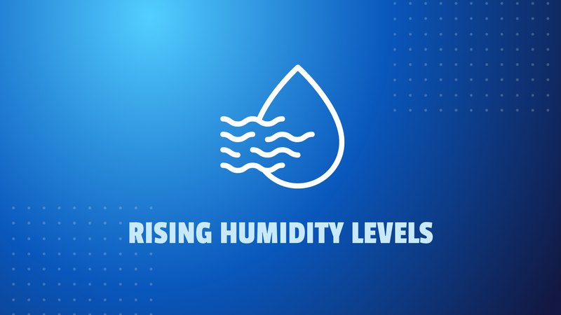 Rising humidity levels